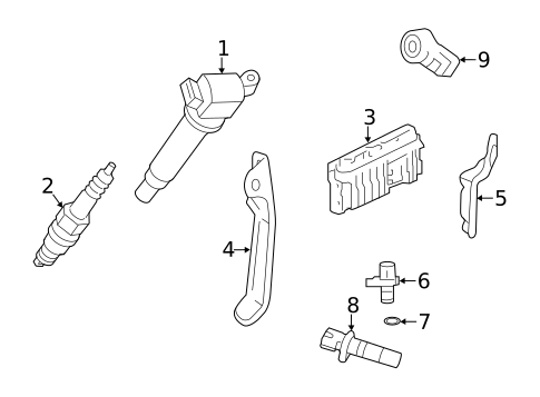Ignition System for 2021 Toyota Avalon #0