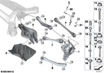 33306876803 - Rear Axle: Aero Cover Panel, Rear Left for BMW Image