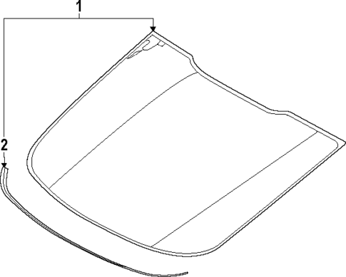 Glass & Hardware - Back for 2025 Ford Mustang #0