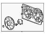 1580760 - Cooling System: ACDelcoâ„¢ Fan Assembly for Chevrolet: Cobalt | Saturn: Ion Image