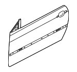 41517038092 - : Door Shell for BMW: 323Ci, 325Ci, 328Ci, 330Ci, M3 Image
