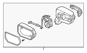76250STKA01ZC - : Mirror Assembly for Acura Image