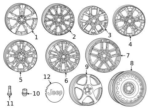 Hardware, Fasteners & Fittings for 2022 Jeep Grand Cherokee L #0