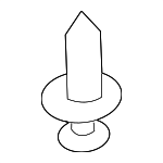 91503S0KA01 - Body: Grille Clip for Honda: Accord, Civic, Element, Pilot Image