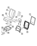 YM601D5AA - Interior Trim: Seat Back Panel, Right for Chrysler: Pacifica Image