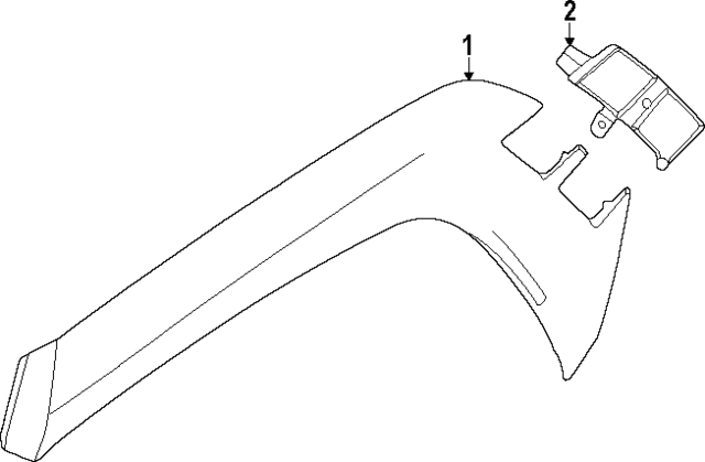 877W7CW000CA - : Wheel Opening Molding for Hyundai Image