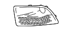 C2P13687XXX - Body: Grille for Jaguar Image