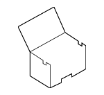 5Q0915411G - Electrical: Battery Cover for Volkswagen: Beetle, e-Golf, Golf, Golf Alltrack, Golf R, Golf SportWagen, GTI, Passat Image