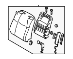 876501MA1A - Body: Seat Back Assembly for Infiniti Image