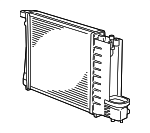 17111728907 - Cooling System: Radiator for BMW: 318i, 318is, 318ti, M3, Z3 Image
