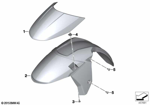 Front Wheel Fender for 2014 BMW-Motorrad K 1600 GT #0