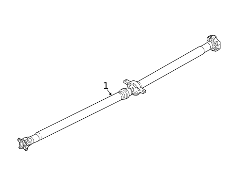 Drive Shaft for 2017 Hyundai Santa Fe #0