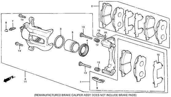 Front Brake Caliper for 1985 Honda Civic #0