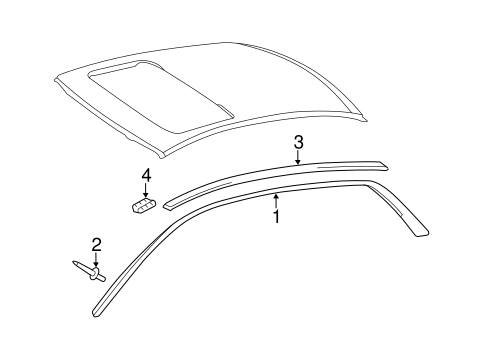 Exterior Trim - Roof for 2008 Toyota Avalon | Toyota Parts