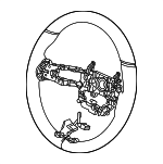 78501T20A22ZE - Steering: Steering Wheel for Honda Image