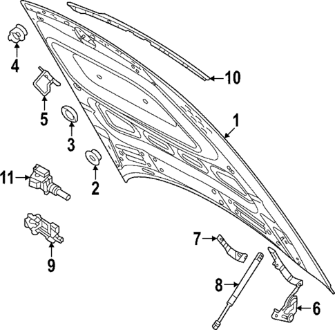 Hood & Components for 2023 Audi e-tron GT #0