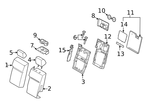 Front Seat Components for 2019 Ford F-150 #2