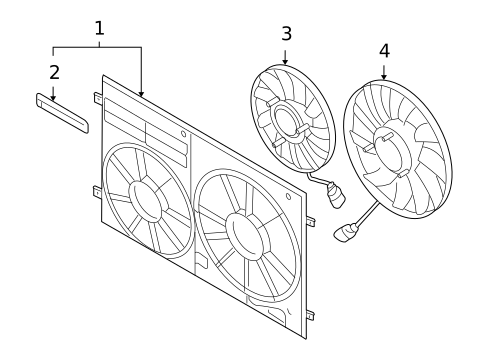 Cooling Fan for 2012 Audi A3 Quattro #1