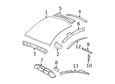 Exterior Trim - Roof for 2009 Volkswagen Beetle #0