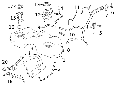 Fuel System Components for 2024 INFINITI QX50 #0