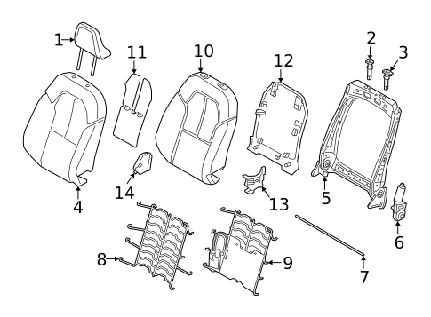 Driver Seat Components for 2026 Volvo EC40 #4