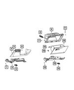 68373893AA - Interior Trim: Hex Flange Head Bolt for Mopar Image
