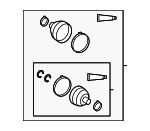 442802610 - : Axle Boot Kit | Driver Side | 2012-2019 NAP Corolla for Toyota: Corolla, Matrix Image