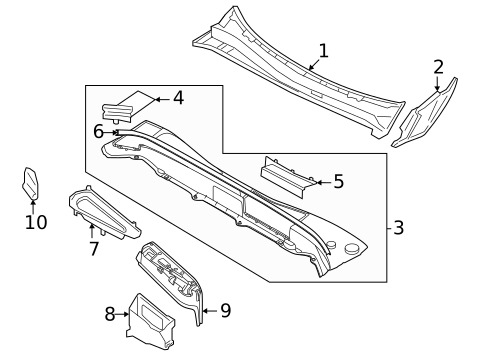 Cowl for 2019 Volvo XC90 #0