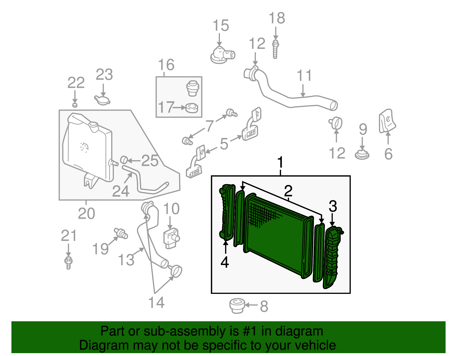 2000-2005 GM Radiator 89018542 | Capital Chevy Parts