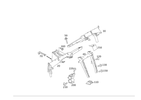 Crossmember Below Instrument Panel for 2000 Mercedes-Benz E55 AMG #0