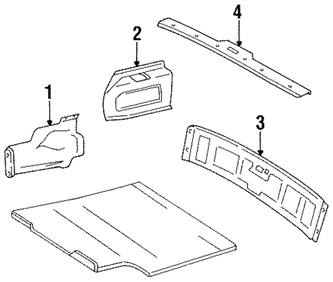 Interior Trim - Rear Body for 1991 INFINITI M30 #1