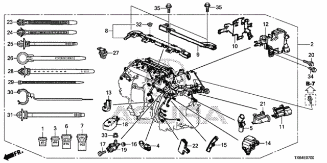 Engine Wire Harness (2.0L) for 2015 Acura ILX #0