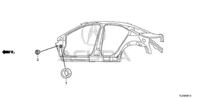 Grommet (Side) for 2014 Acura TSX #0