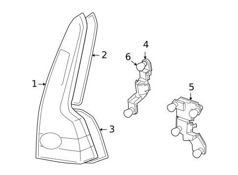 Combination Lamps for 2007 Volvo V50 #0