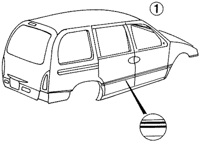 F4XY1220000AA - Body: Stripe Tape for Ford Image