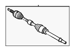 C9100JA01JNW - Suspension: Value Advantageâ„¢ CV AXLE FR RH for Nissan: Altima Image