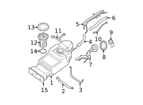 Fuel System Components for 2009 Nissan Xterra #0