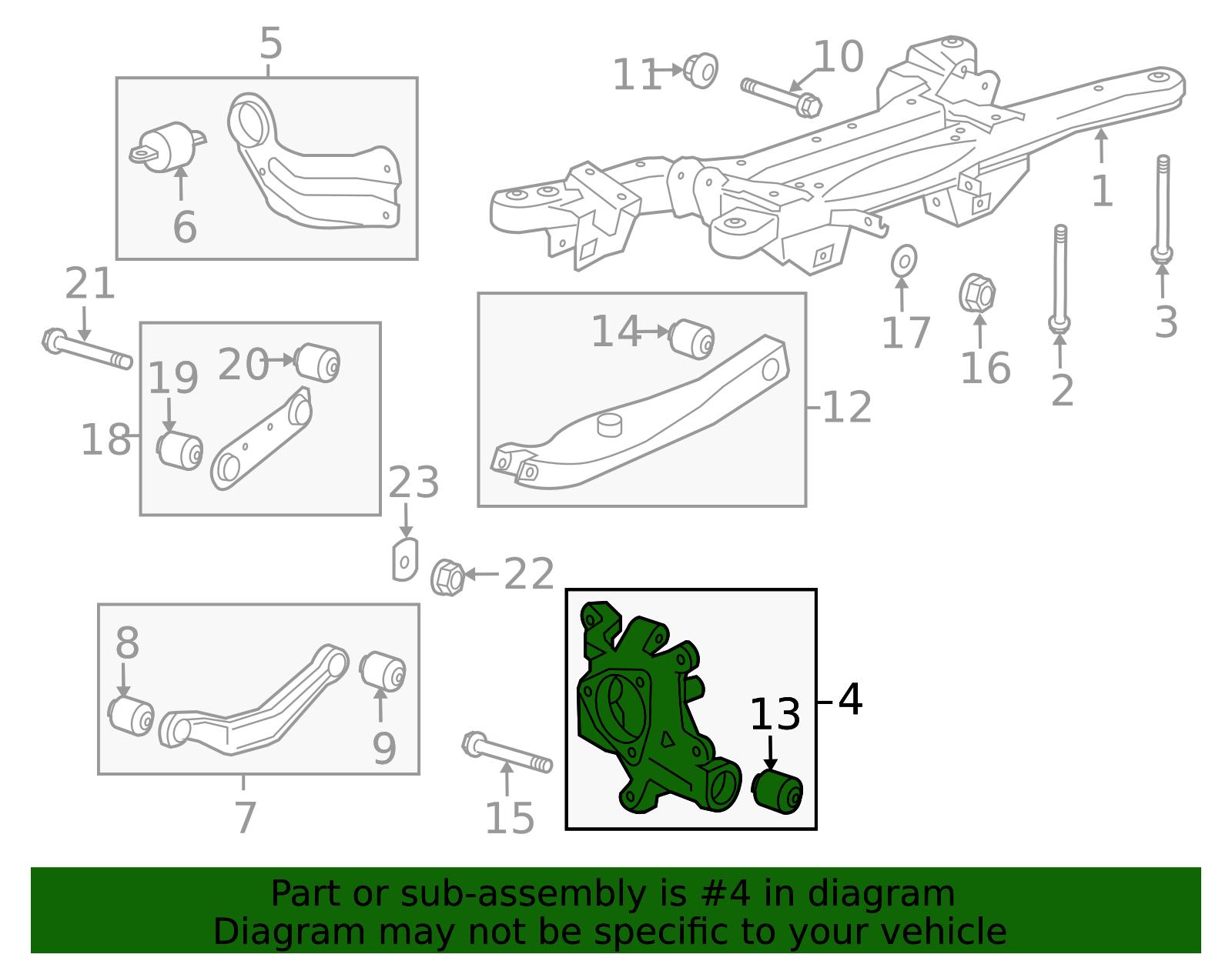 23432048 - 2013-2020 GM - Rear Driver Side Wheel Hub Bracket | Partners ...