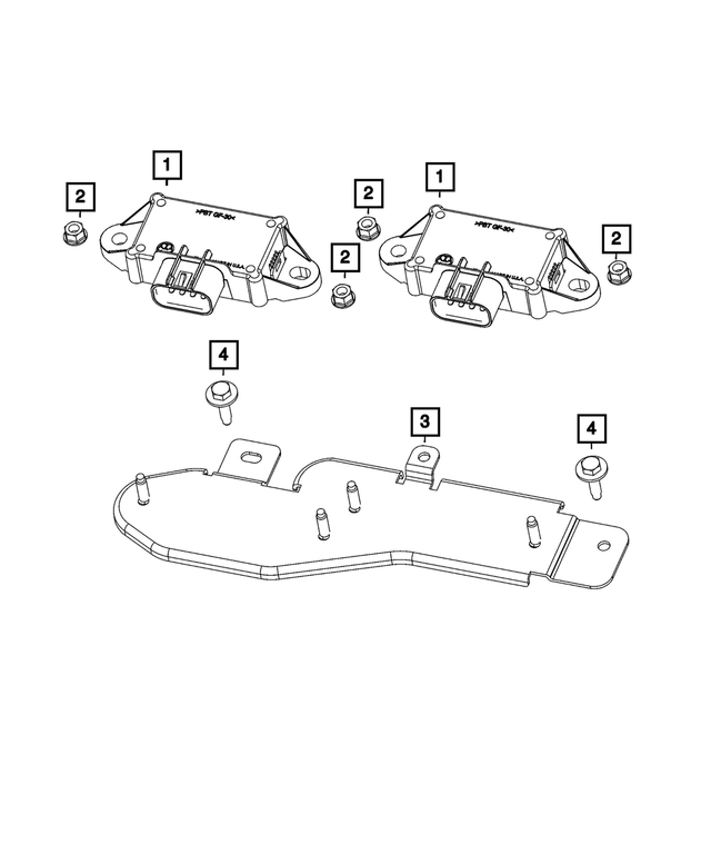 68444975AA - Electrical: Module Bracket for Mopar Image image