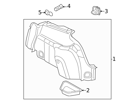 Interior Trim - Rear Body for 2025 Audi A3 Quattro #1