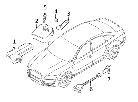 Anti-Theft Components for 2012 Audi A4 Quattro #0