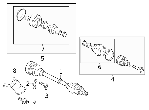 Drive Axles for 2017 Audi RS7 #1