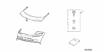8P35SL0200R1 - Accessory Components: HARDWARE KIT, NOSE MASK for Honda Image