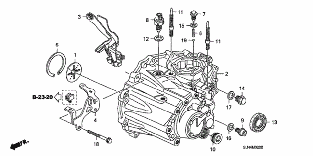 MT Transmission Case for 2007 Honda Fit #0