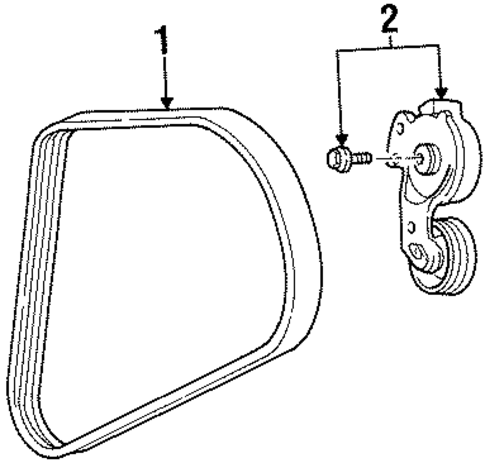 Belts & Pulleys for 1996 Ford Contour #0