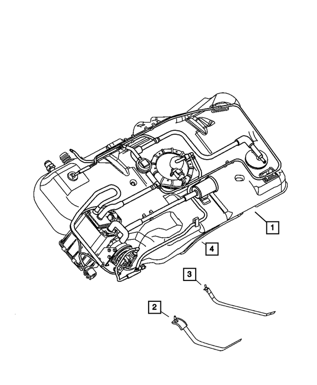 5278184AB - Fuel: Fuel Tank Strap, Right for Mopar Image