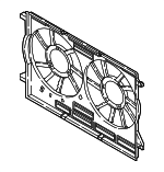 80A121207A - Cooling System: Fan Shroud for Audi: A7 Sportback, Q5, Q5 PHEV, Q5 Sportback, SQ5, SQ5 Sportback Image