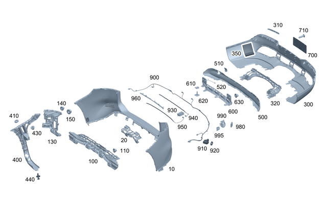 2968851001 - : Bumper Holder for Mercedes-Benz Image