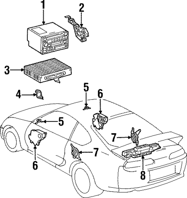 8616014370 - : Quarter Panel Speaker for Toyota Image