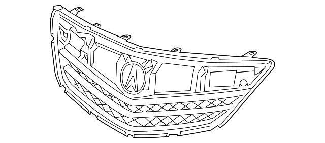 71121-TY2-A01 - 2014-2017 Acura RLX - Base, Front Grille | All